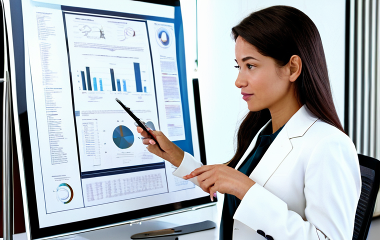 변호사 전문 분야별 수익 차이 - Intellectual Property Lawyer (Patent Focus)**

"A confident female patent lawyer in a modern, bright...