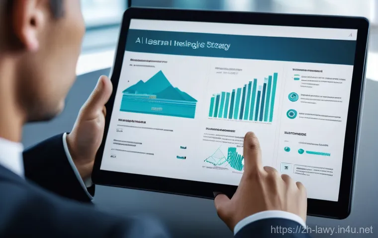 변호사 실무 수습 경험담 - **A Young Legal Intern's First Day in an AI-Enhanced Law Firm**
    A wide shot of a bustling, moder...